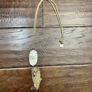 Kendra Scott Rayne Necklace - Mother of Pearl/Gold